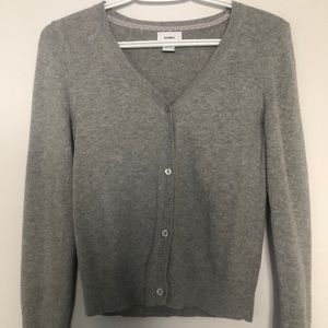 Basic grey cardigan
